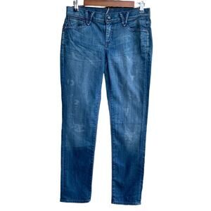 New Goldsign Frontier Women Dark Wash Low Rise Straight Slim Leg Jeans Size 27